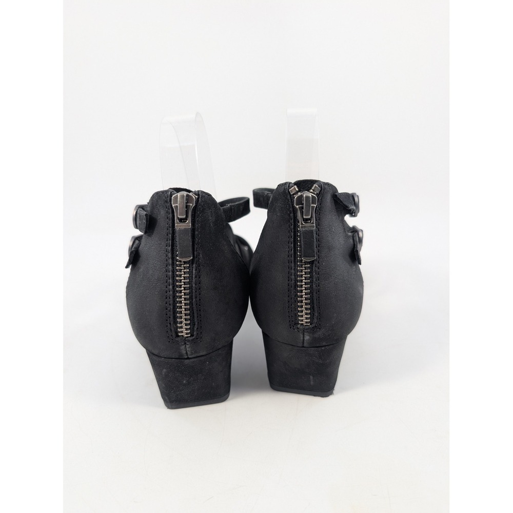 Eileen Fisher Kyra Black Leather Strappy Block Heel Sandals Womens Size 8.5 - Picture 6 of 8